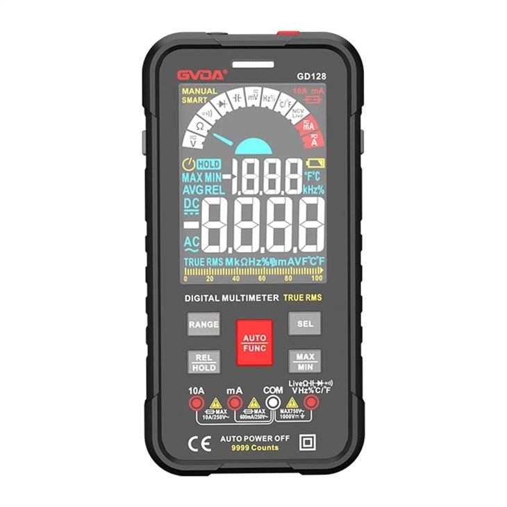 1000v 10a skaitmeninis multimetras su spalvotu LCD