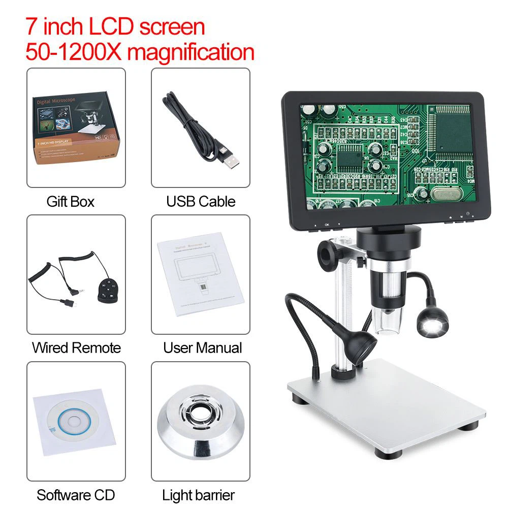 Lenkijos klientas užsakė 300 vnt 7,0 colių didesnio LCD skaitmeninio mikroskopo